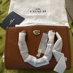 Coach Tan Leather Shoulder Bag